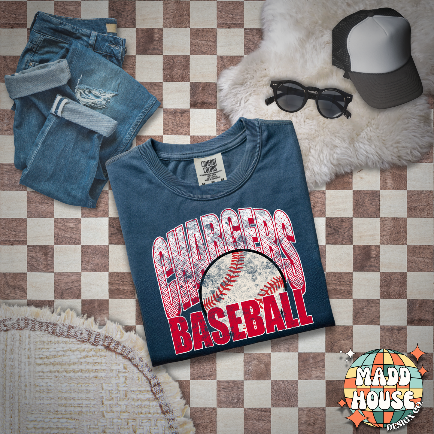 Distressed Chargers Baseball