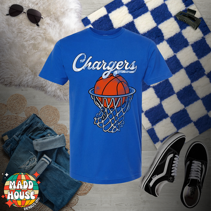 Distressed Chargers B-Ball