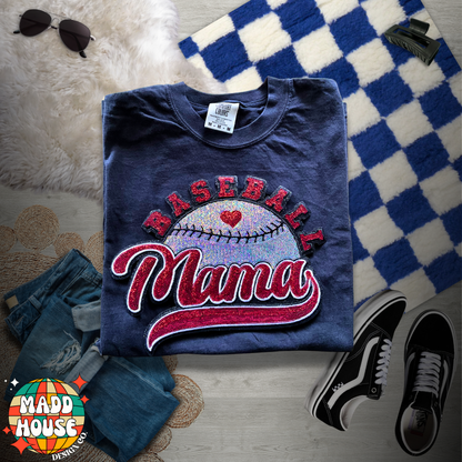 Baseball Mama Patch