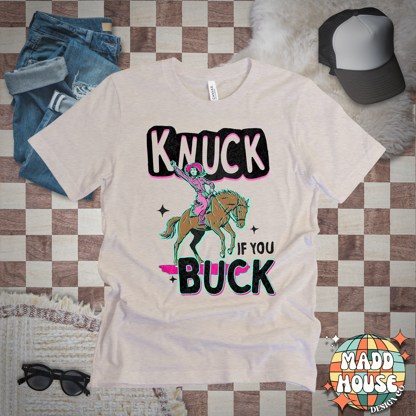 Knuck if You Buck Cowgirl