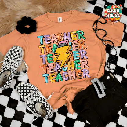 Pastel Teacher - Lightning Pencil