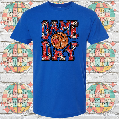 Faux Sequin Basketball Game Day